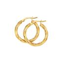 9ct-Gold-25x15mm-Twist-Hoop-Earrings Sale