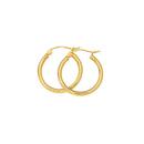 9ct-Gold-2x15mm-Diamond-cut-Hoop-Earrings Sale