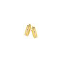 9ct-Gold-Two-Tone-10mm-Diamond-Cut-Hoop-Earrings Sale