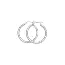 Silver-20mm-Diamond-Cut-Hoop-Earrings Sale