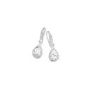 Silver-Pear-CZ-Cluster-Hook-Drop-Earrings Sale