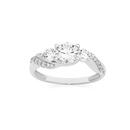 Sterling-Silver-3-Stone-Cubic-Zirconia-with-CZ-Twist-Band-Ring Sale