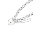 Silver-Small-Belcher-Puff-Padlock-Bracelet Sale