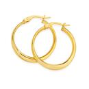 9ct-Gold-12mm-Slight-Twist-Hoop-Earrings Sale