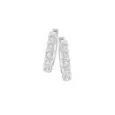 9ct-White-Gold-Diamond-Bar-Huggie-Earrings Sale