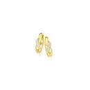 9ct-Gold-Diamond-Infinity-Huggie-Earrings Sale