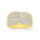 9ct-Gold-Diamond-Wide-Band Sale