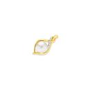 9ct-Gold-Cultured-Freshwater-Pearl-Diamond-Swirl-Slider-Pendant Sale