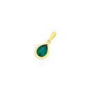 9ct-Gold-Created-Emerald-Pendant Sale