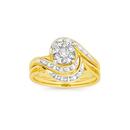 9ct-Gold-Diamond-Bridal-Set Sale