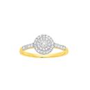 9ct-Gold-Diamond-Round-Cluster-Ring Sale