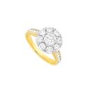 Alora-14ct-Gold-Lab-Grown-Diamond-Cluster-Flower-Ring Sale