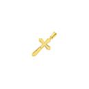 9ct-Gold-16mm-Diamond-Cut-Flute-Cross-Pendant Sale