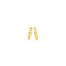 9ct-Gold-8mm-Dotted-Front-Huggie-Earrings Sale