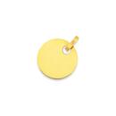 9ct-Gold-16mm-Round-Disc-Pendant Sale