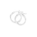 Sterling-Silver-12mm-Plain-Light-Tube-Hoop-Earrings Sale