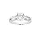 Sterling-Silver-Round-Cubic-Zirconia-Solitaire-Split-Ring-Size-O Sale