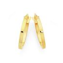 9ct-Gold-2x15mm-Square-Tube-Hoop-Earrings Sale