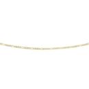 9ct-Gold-Two-Tone-45cm-Solid-Figaro-31-Chain Sale