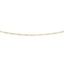 9ct-Gold-Two-Tone-45cm-Solid-Figaro-31-Chain Sale