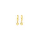 9ct-Gold-on-Silver-Heart-Drop-Huggie-Earrings Sale