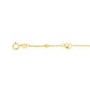 9ct-Gold-Multi-Hearts-Diamond-Cut-Beads-Trace-Bracelet Sale