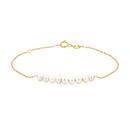 9ct-Gold-185cm-Cultured-Fresh-Water-Pearl-Bracelet-with-Chain Sale