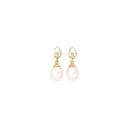 9ct-Gold-Cultured-Freshwater-Pearl-Cubic-Zirconia-Stud-Earrings Sale