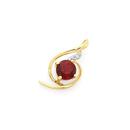 9ct-Gold-Created-Ruby-Diamond-Swirl-Slider-Pendant Sale