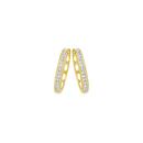 9ct-Gold-Diamond-Huggie-Earrings Sale