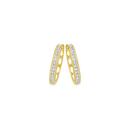 9ct-Gold-Diamond-Huggie-Earrings Sale