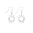 Silver-Boho-Sunburst-Drop-Earrings Sale