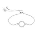 Sterling-Silver-Cubic-Zirconia-Circle-Friendship-Bracelet Sale