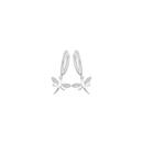 Silver-CZ-2x12mm-Dragonfly-Drop-Huggie-Earrings Sale