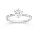 Silver-Round-CZ-Solitaire-Ring-Size-O Sale