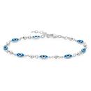 Silver-Blue-Evil-Eye-Braclet Sale