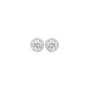 Sterling-Silver-Round-Cubic-Zirconia-Cluster-Stud-Earrings Sale