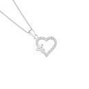 Silver-Flutter-CZ-Open-Heart-With-Butterfly-Pendant Sale