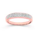 Rose-Plate-Steel-Crystal-Double-Row-Pave-Ring Sale