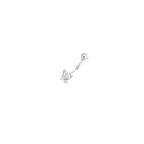 Silver-Steel-Tiny-CZ-Butterfly-Belly-Bar Sale