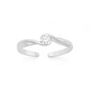 Sterling-Silver-Cubic-Zirconia-Solitaire-Toe-Ring Sale