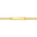 9ct-Gold-21cm-Solid-Curb-ID-Bracelet Sale