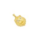 9ct-Gold-Diamond-Eyes-Lion-Head-Mens-Pendant Sale