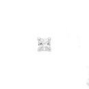 Silver-Square-Single-Cubic-Zirconia-Stud-Earring Sale