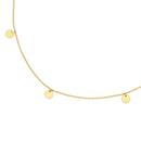 9ct-Gold-45cm-Multi-Disc-Drop-Trace-Necklet Sale