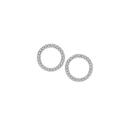 Exquisites-9ct-Gold-Diamond-Circle-Stud-Earrings Sale