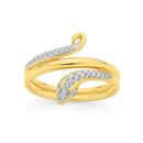 9ct-Gold-Diamond-Snake-Ring Sale