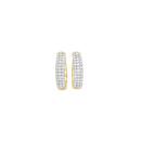 9ct-Gold-Diamond-Pave-Huggie-Earrings Sale