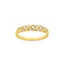 9ct-Gold-Cubic-Zirconia-Wave-Ring Sale