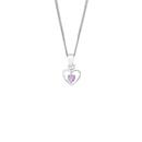 Silver-Amethyst-Open-Heart-Pendant Sale